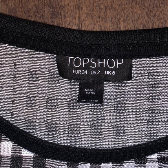Topshop Black and White Body-Con Dress! - Picture 4 of 5
